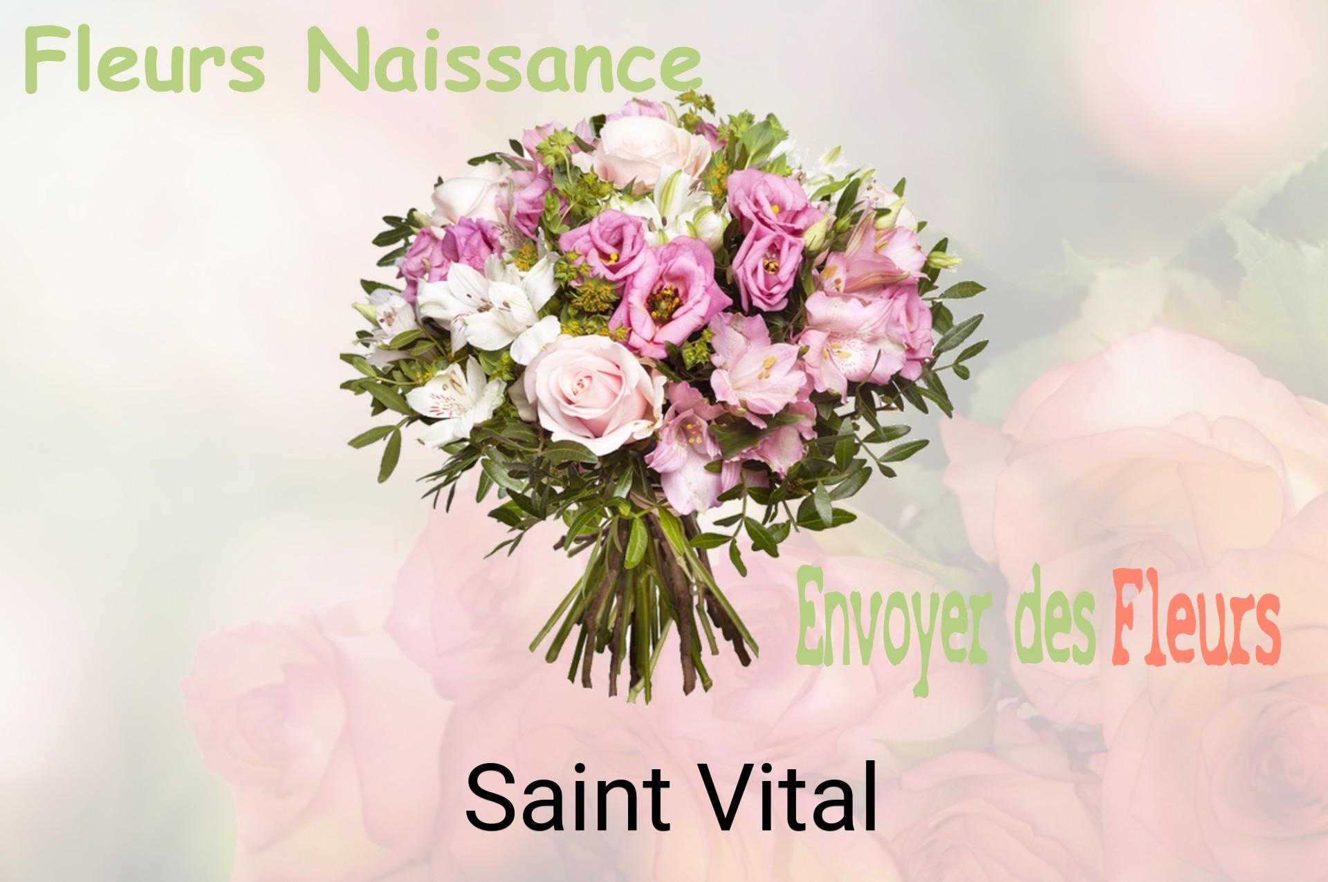 Bouquet de fleurs de naissance livré à Saint-Vital